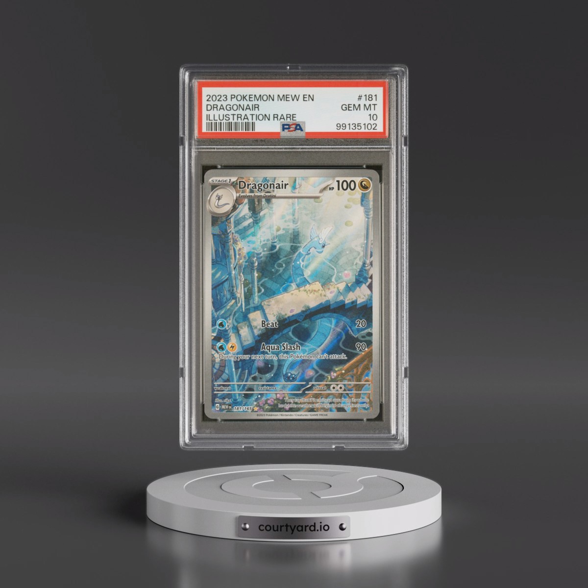 2023 Pokémon Mew EN-151 #181 Dragonair - Illustration Rare (PSA 10 GEM MINT) - Photo