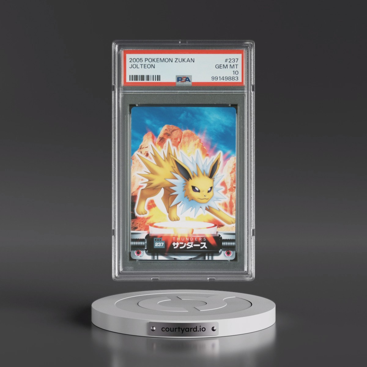 2005 Carddass Pokémon Advanced Generation Zukan Card #237 Jolteon (PSA 10 GEM MINT)