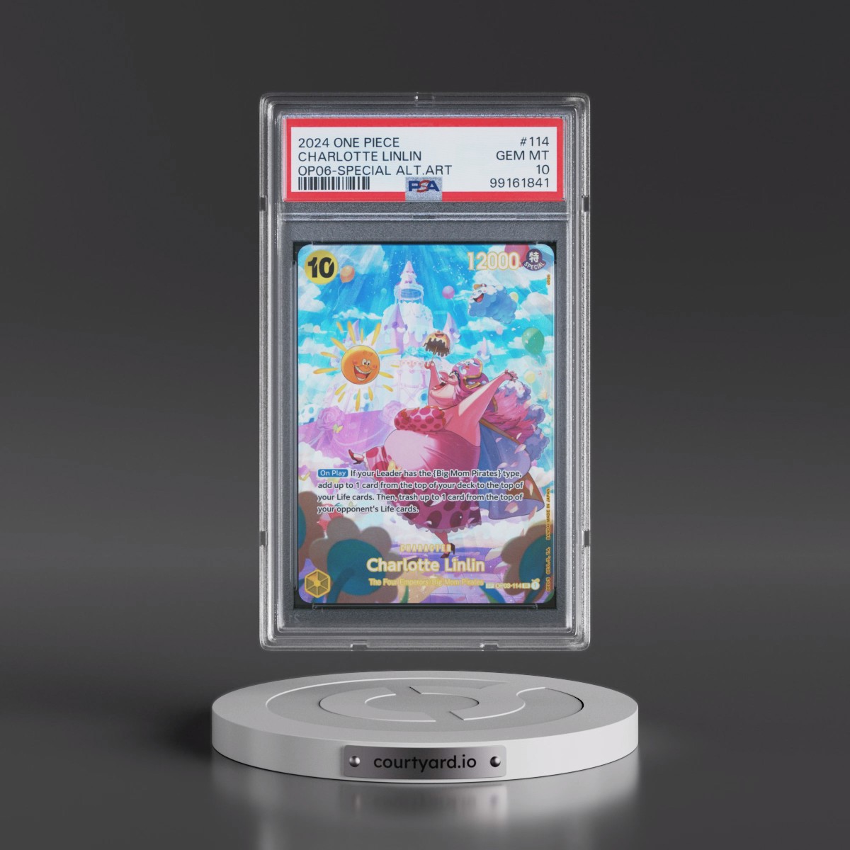 2024 One Piece OP06-Wings of the Captain #114 Charlotte Linlin - Special Alternate Art (PSA 10 GEM MINT)