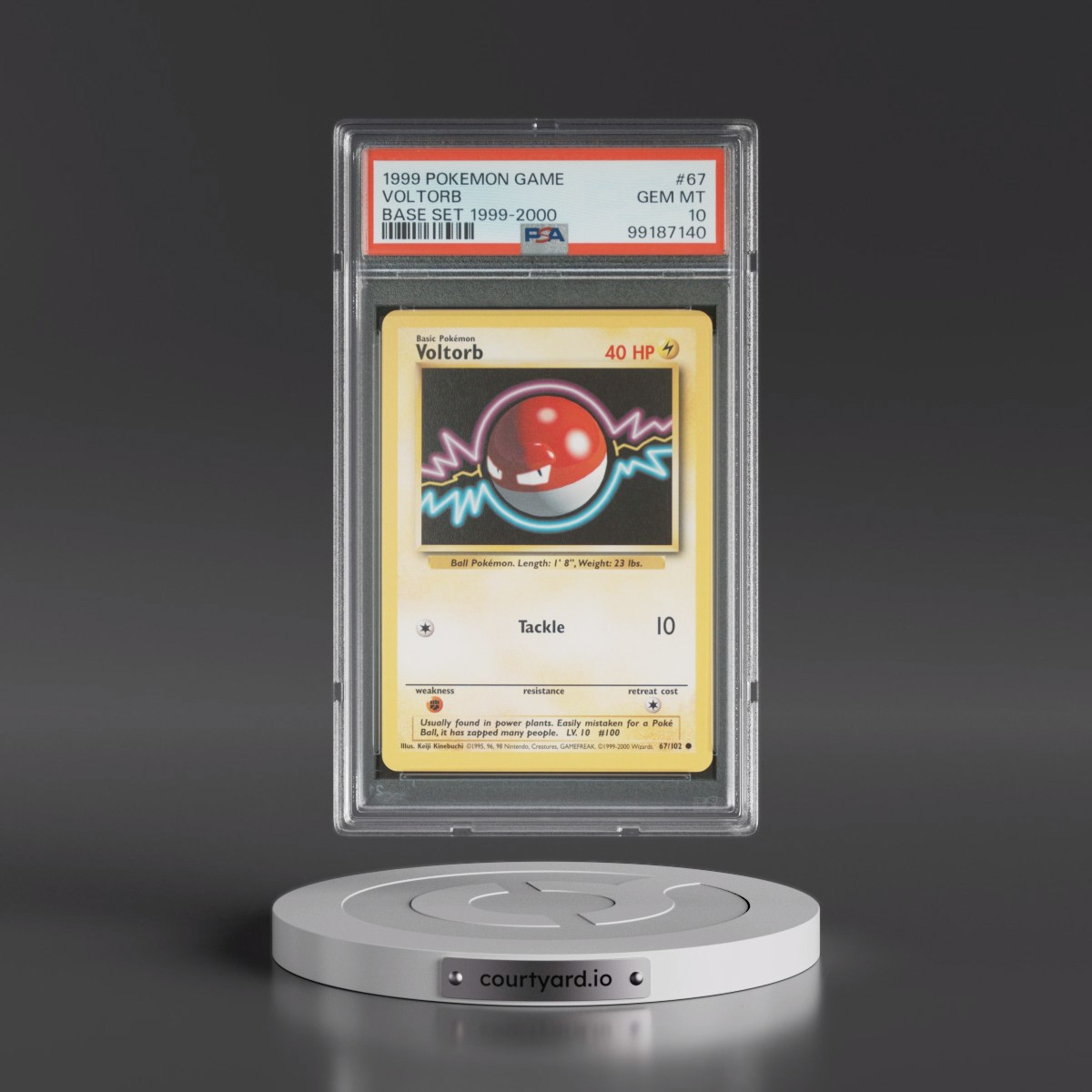 1999 Pokémon Game #67 Voltorb - Base Set 1999-2000 (PSA 10 GEM MINT)