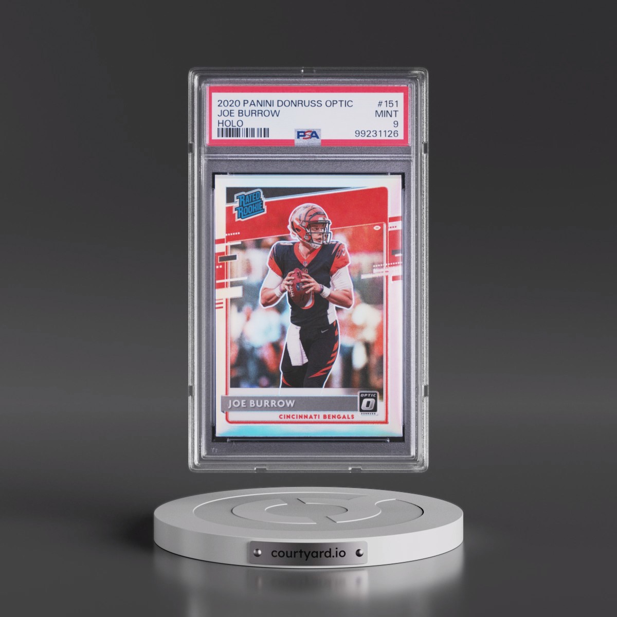 2020 Panini Donruss Optic #151 Joe Burrow - Holo (PSA 9 MINT)