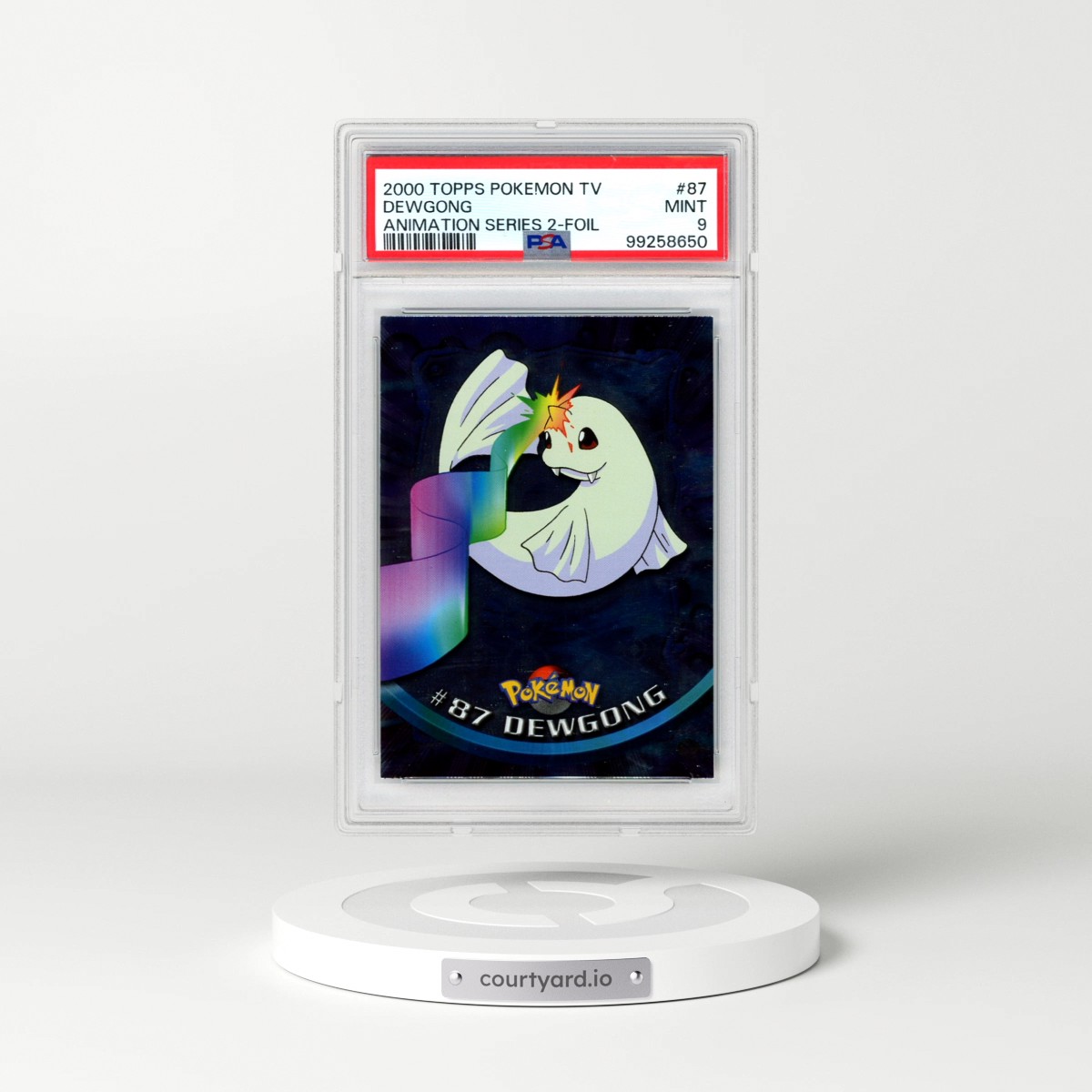 2000 Topps Pokémon TV Animation Series 2 #87 Dewgong - Foil (PSA 9 MINT)