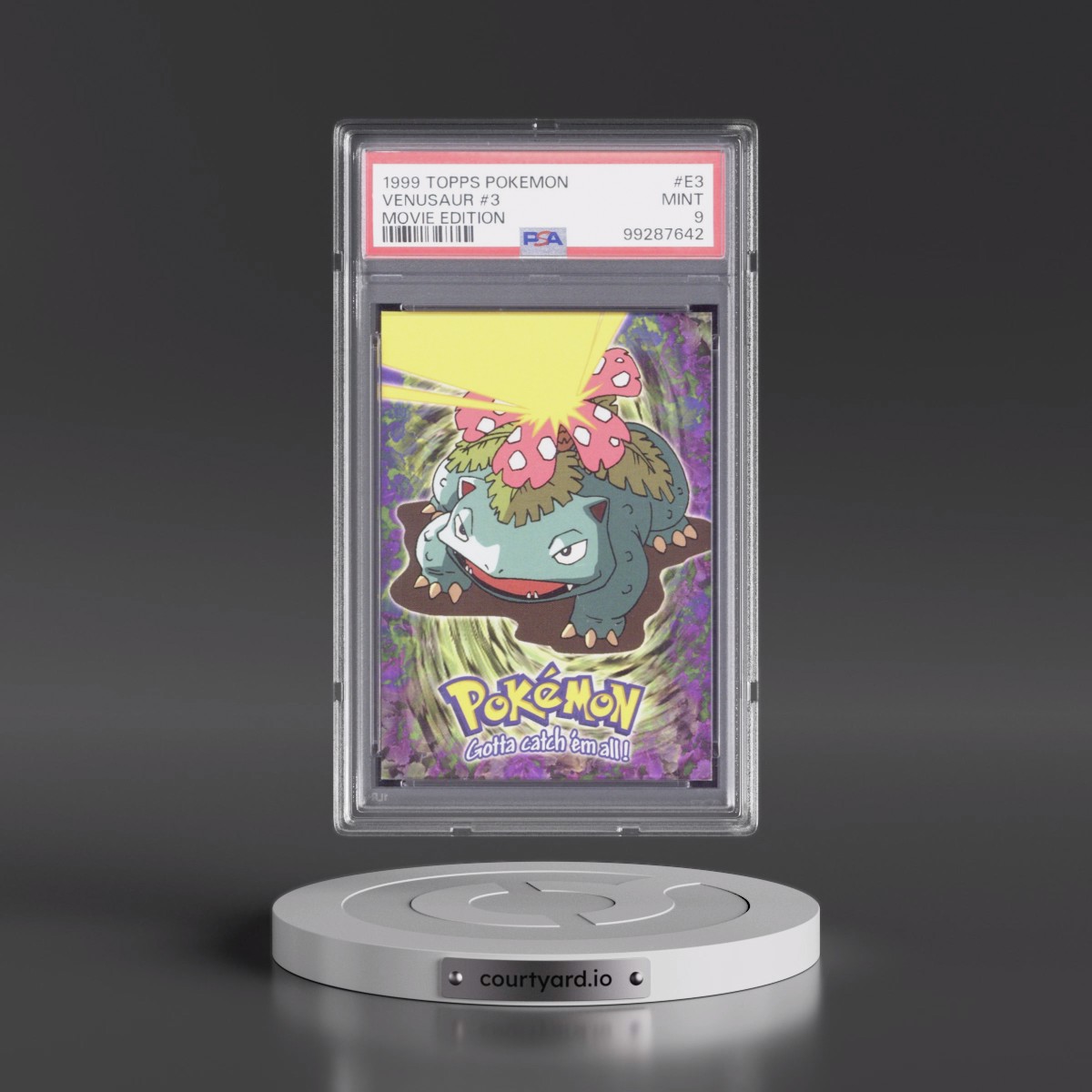 1999 Topps Pokémon the Movie Edt #E3 Venusaur #3 (PSA 9 MINT)