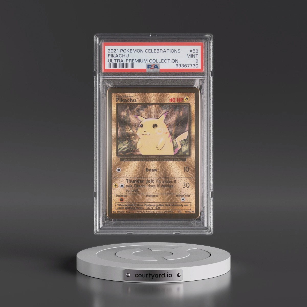 2021 Pokémon Celebrations Ultra-Premium Collection #58 Pikachu (PSA 9 MINT)
