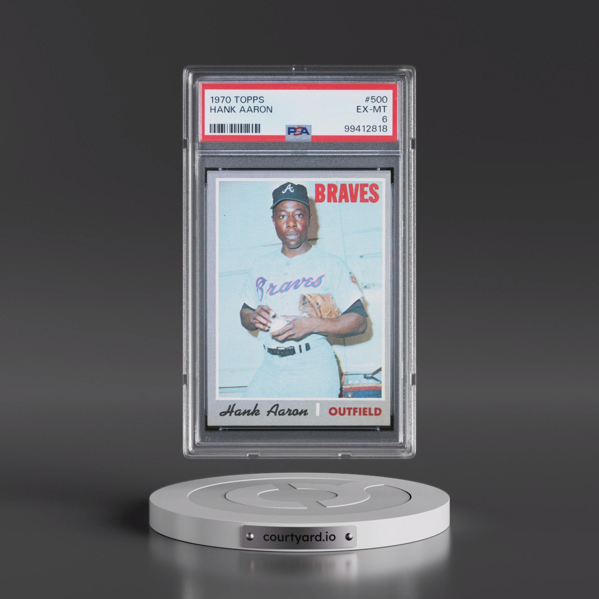 1970 Topps #500 Hank Aaron (PSA 6 EX-MT)