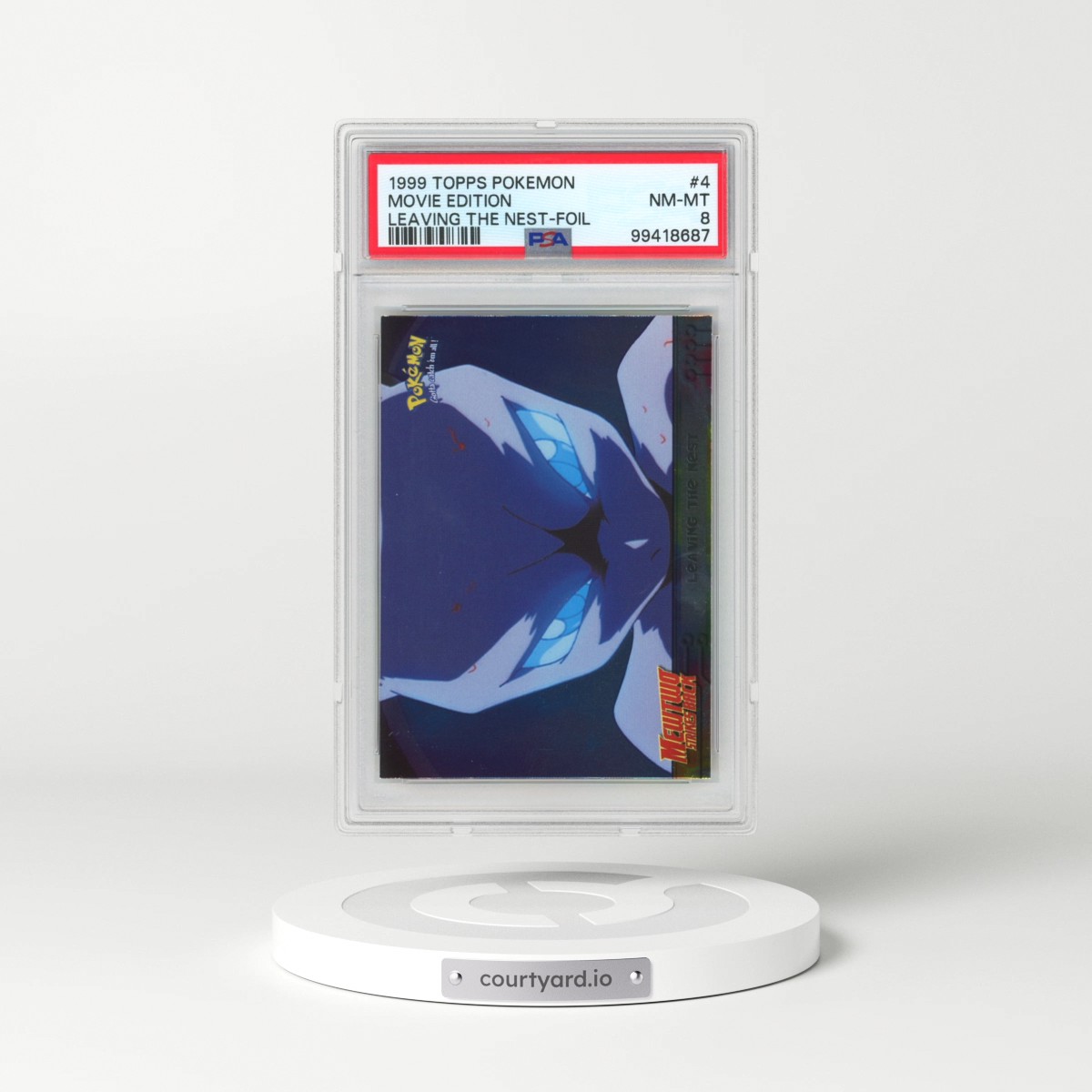 1999 Topps Pokémon the Movie Edt #4 Movie Edition - Leaving the Nest-Foil (PSA 8 NM-MT)