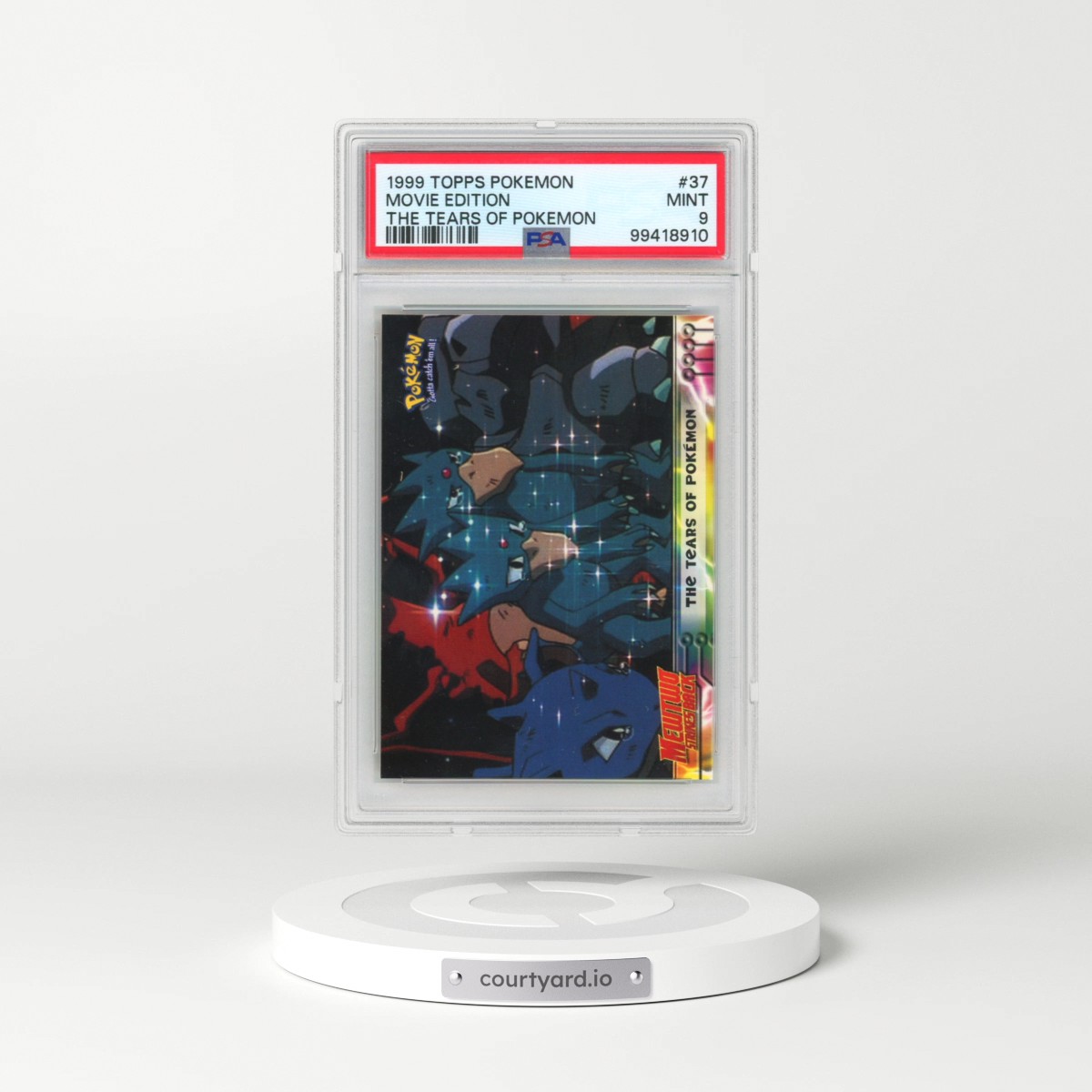 1999 Topps Pokémon the Movie Edt #37 Movie Edition - The Tears of Pokemon (PSA 9 MINT)