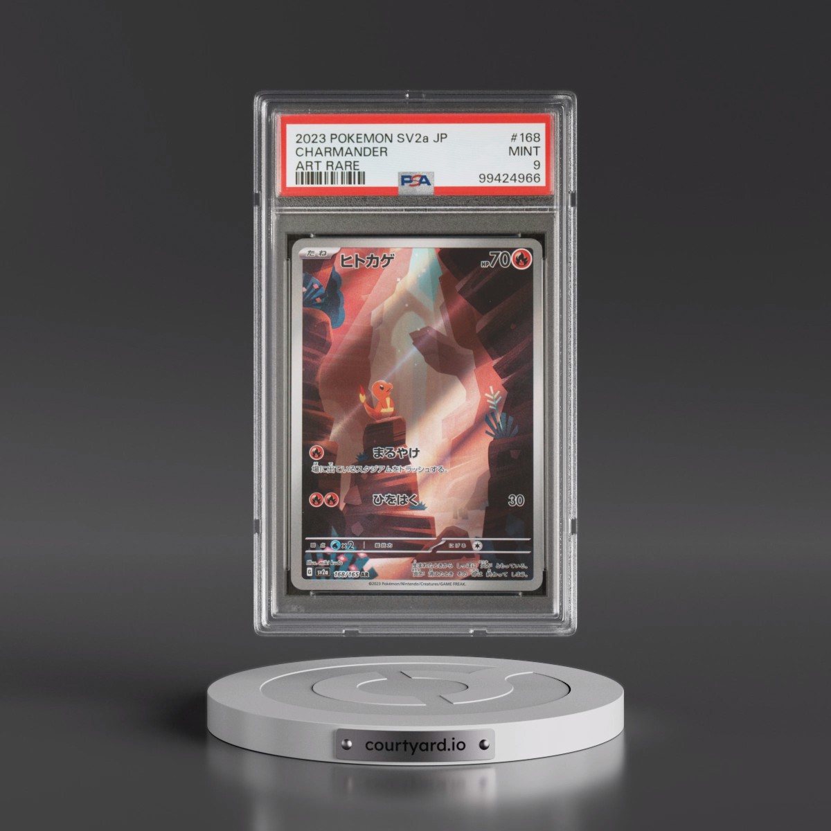 2023 Pokémon Sv2a-Pokémon 151 #168 Charmander - Art Rare (PSA 9 MINT)