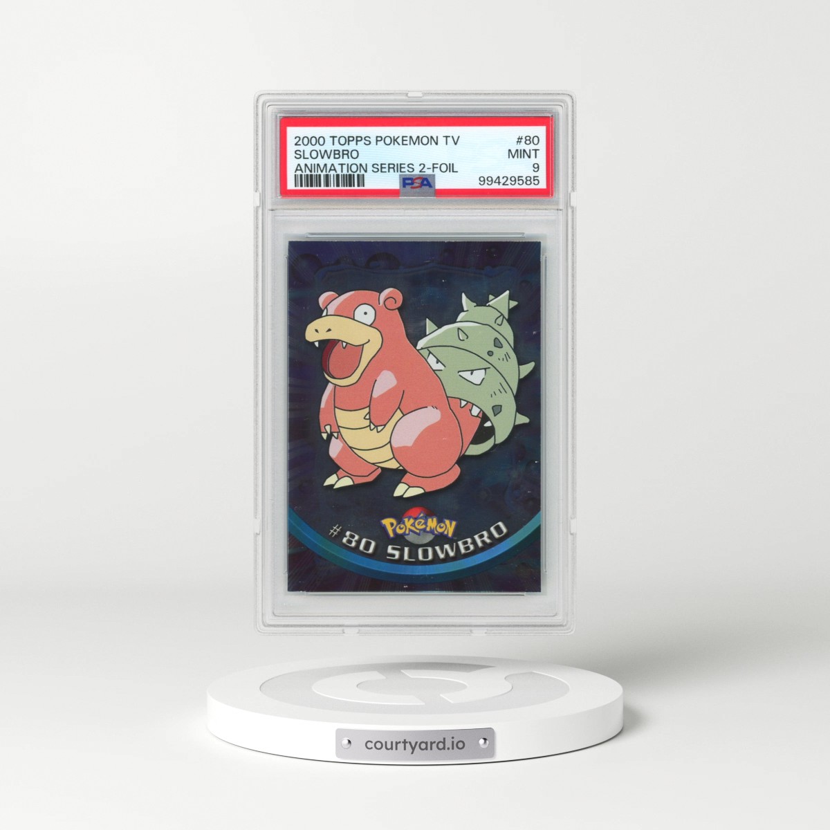 2000 Topps Pokémon TV Animation Series 2 #80 Slowbro - Foil (PSA 9 MINT)
