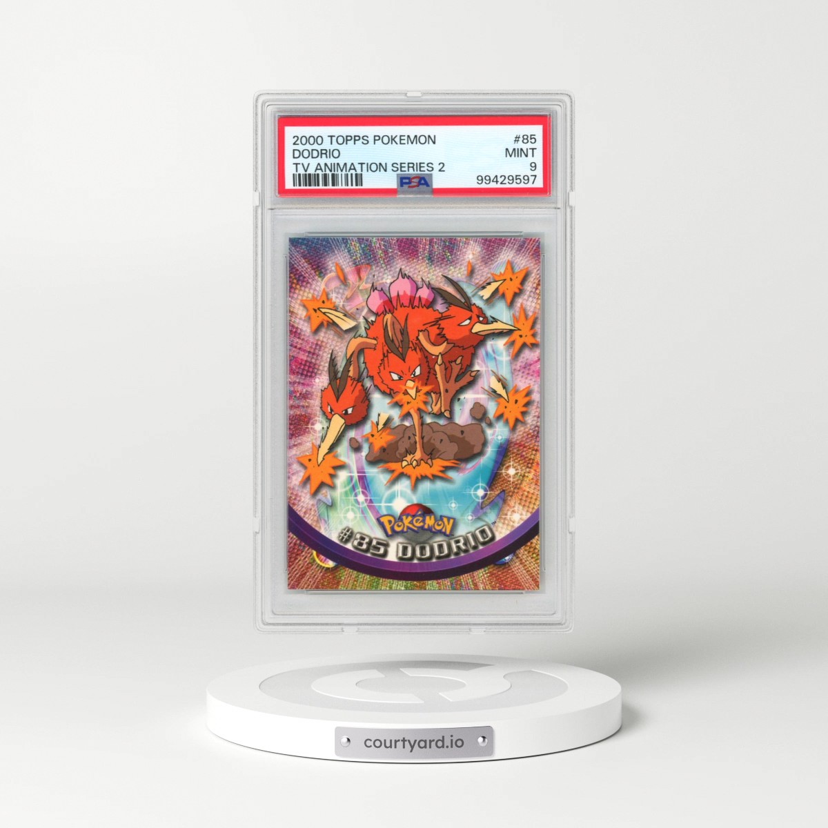 2000 Topps Pokémon TV Animation Series 2 #85 Dodrio (PSA 9 MINT)