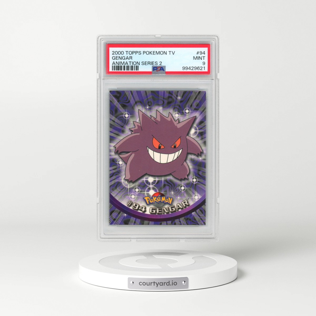 2000 Topps Pokémon TV Animation Series 2 #94 Gengar (PSA 9 MINT)