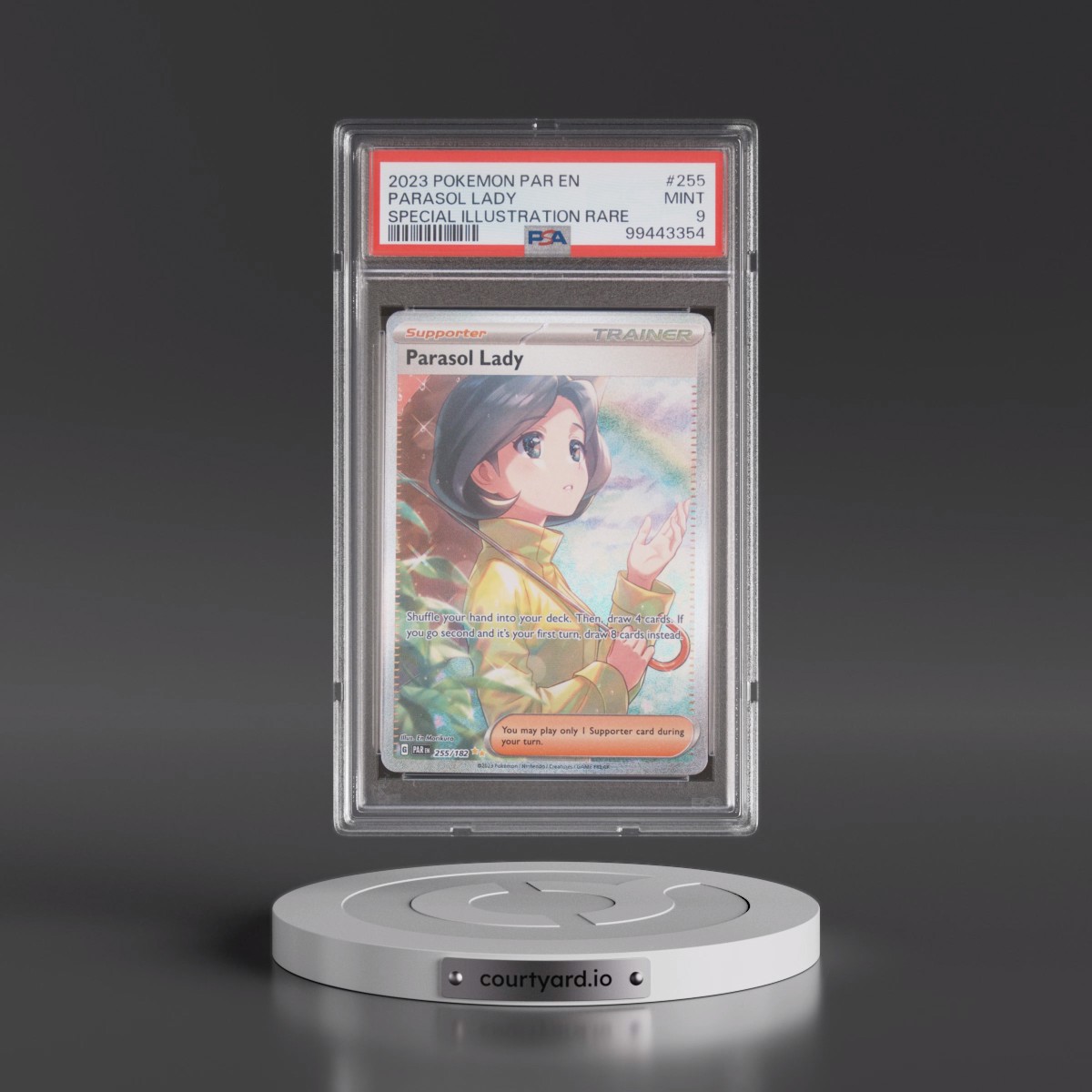 2023 Pokémon Par EN-Paradox Rift #255 Parasol Lady - Special Illustration Rare (PSA 9 MINT)