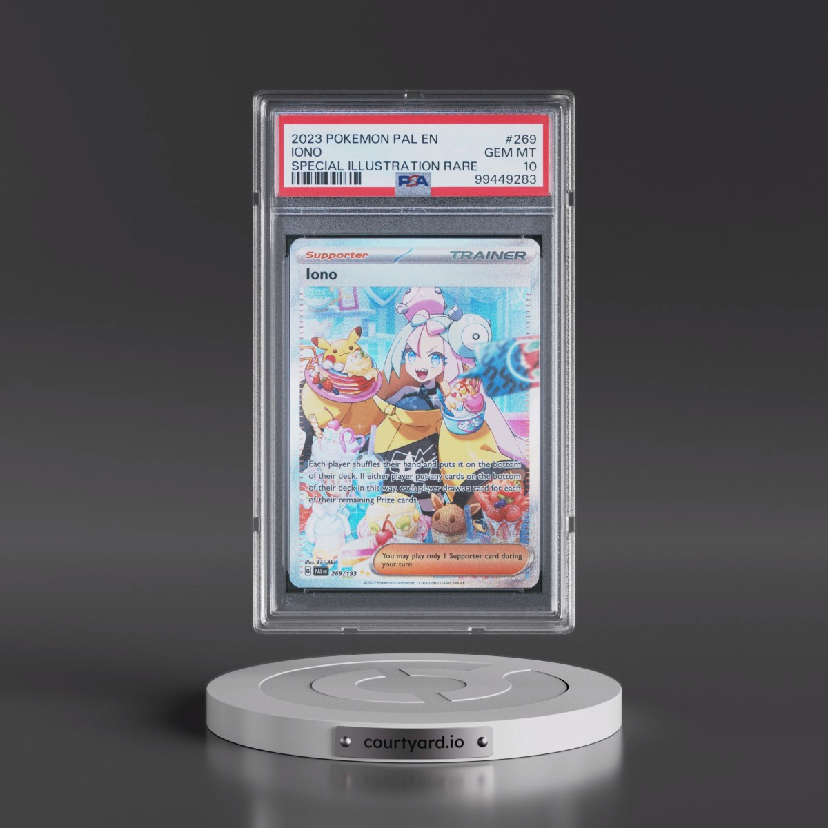 2023 Pokémon Pal EN-Paldea Evolved #269 Iono - Special Illustration Rare (PSA 10 GEM MINT)