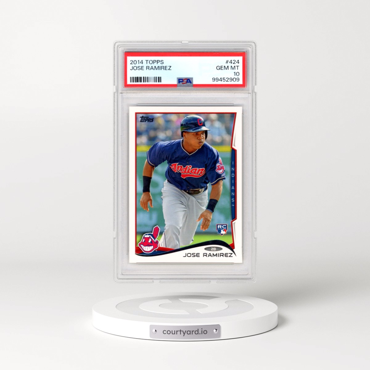 2014 Topps #424 Jose Ramirez (PSA 10 GEM MINT)