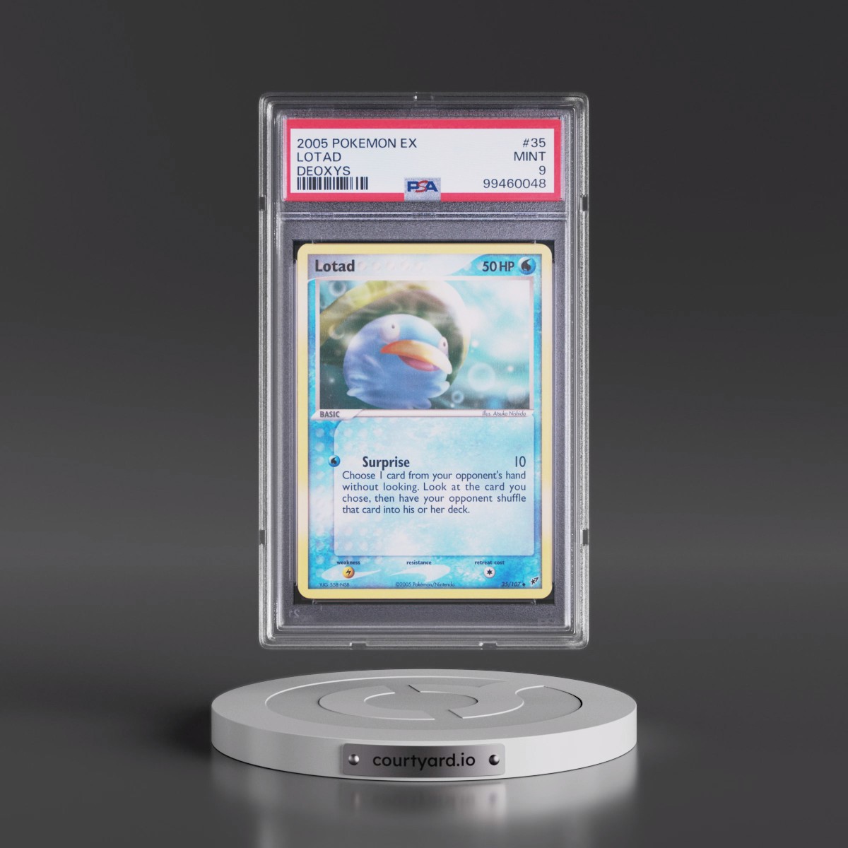 2005 Pokémon EX Deoxys #35 Lotad (PSA 9 MINT)