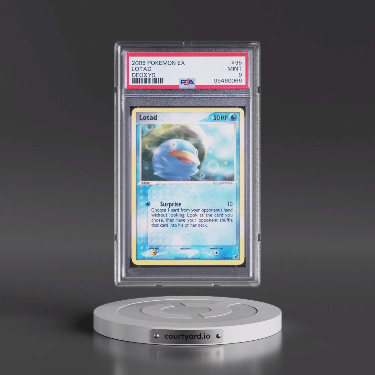 2005 Pokémon EX Deoxys #35 Lotad (PSA 9 MINT)
