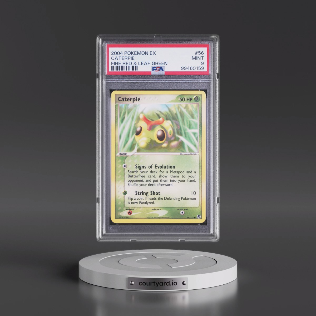 2004 Pokémon EX Fire Red & Leaf Green #56 Caterpie (PSA 9 MINT)