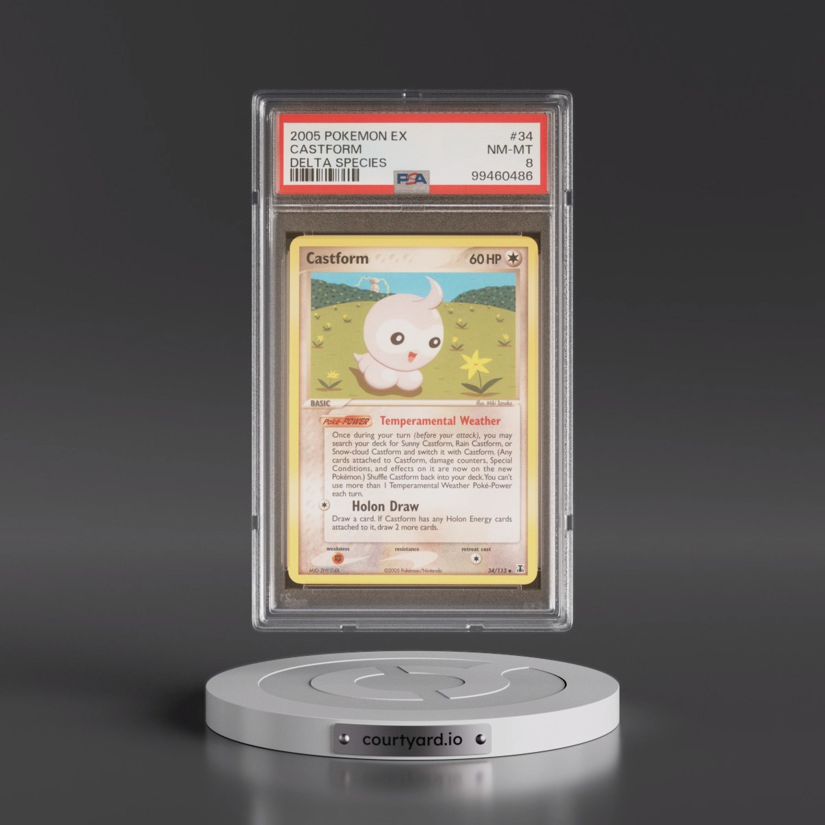 2005 Pokémon EX Delta Species #34 Castform (PSA 8 NM-MT)