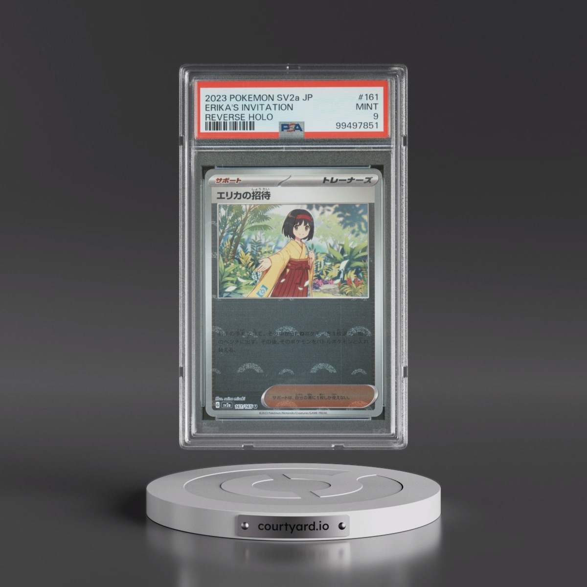 2023 Pokémon Sv2a-Pokemon 151 #161 Erika's Invitation - Reverse Holo (PSA 9 MINT)
