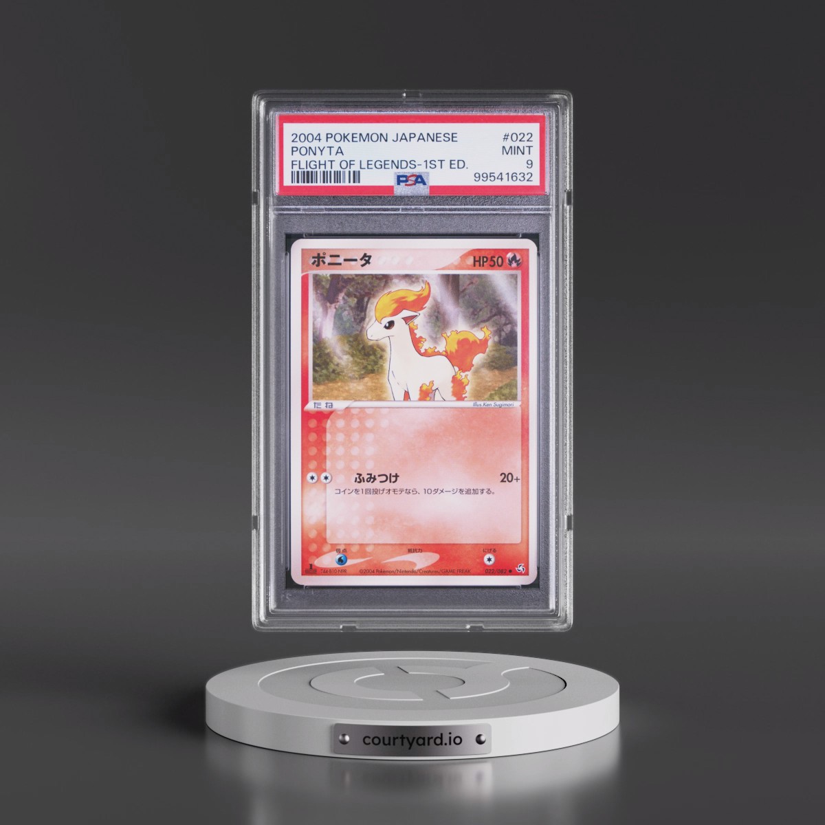 2004 Pokémon Flight of Legends #022 Ponyta - 1st Edition (PSA 9 MINT)