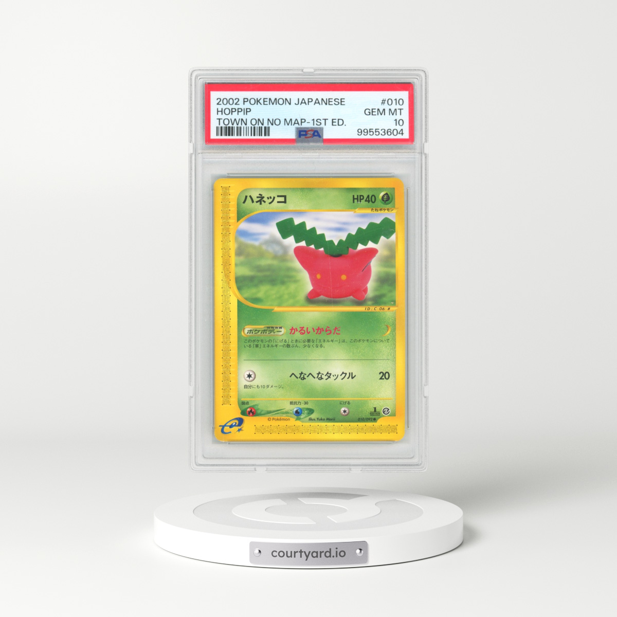 2002 Pokémon the Town on No Map #010 Hoppip - 1st Edition (PSA 10 GEM MINT)