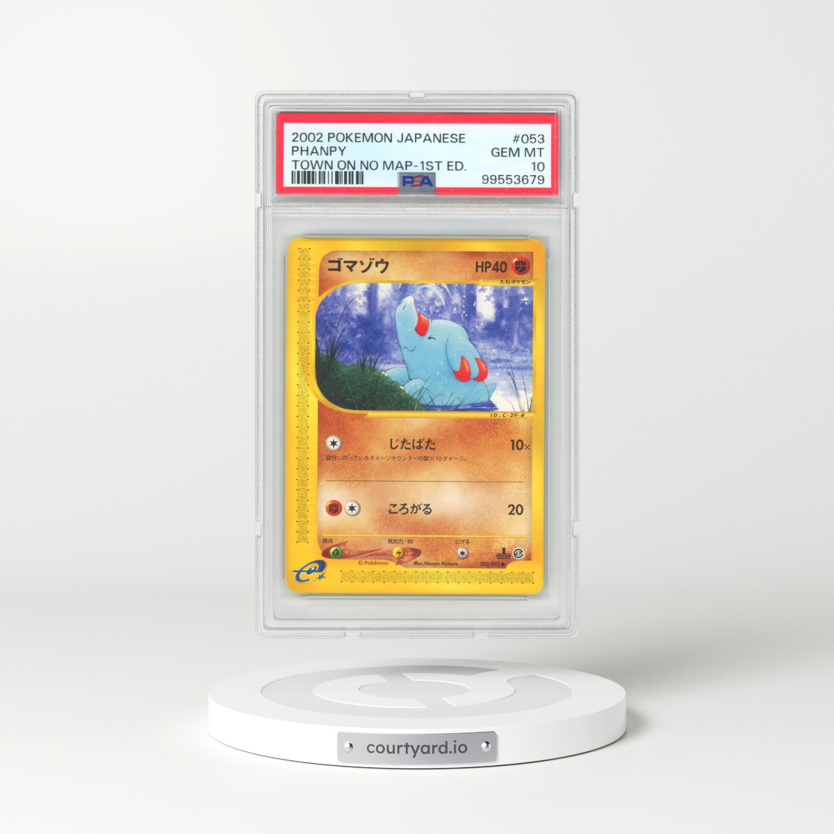 2002 Pokémon the Town on No Map #053 Phanpy - 1st Edition (PSA 10 GEM MINT)