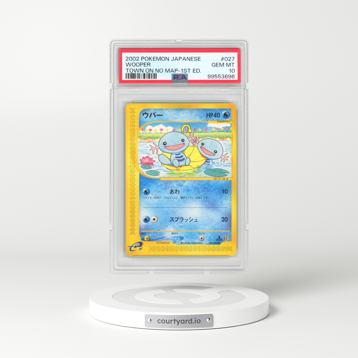 2002 Pokémon the Town on No Map #027 Wooper - 1st Edition (PSA 10 GEM MINT)