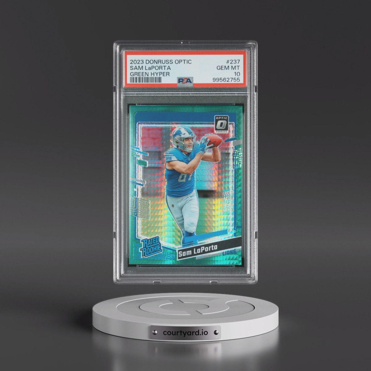 2023 Panini Donruss Optic Sam LaPorta - Green Hyper #237 PSA 10