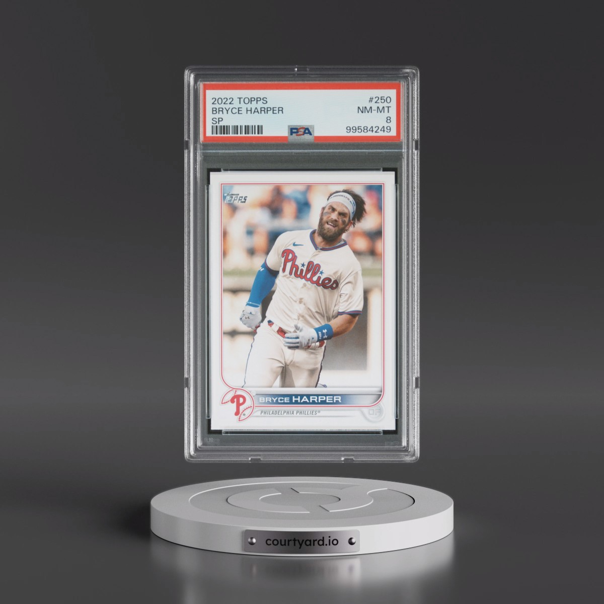 2022 Topps Bryce Harper - SP #250 PSA 8