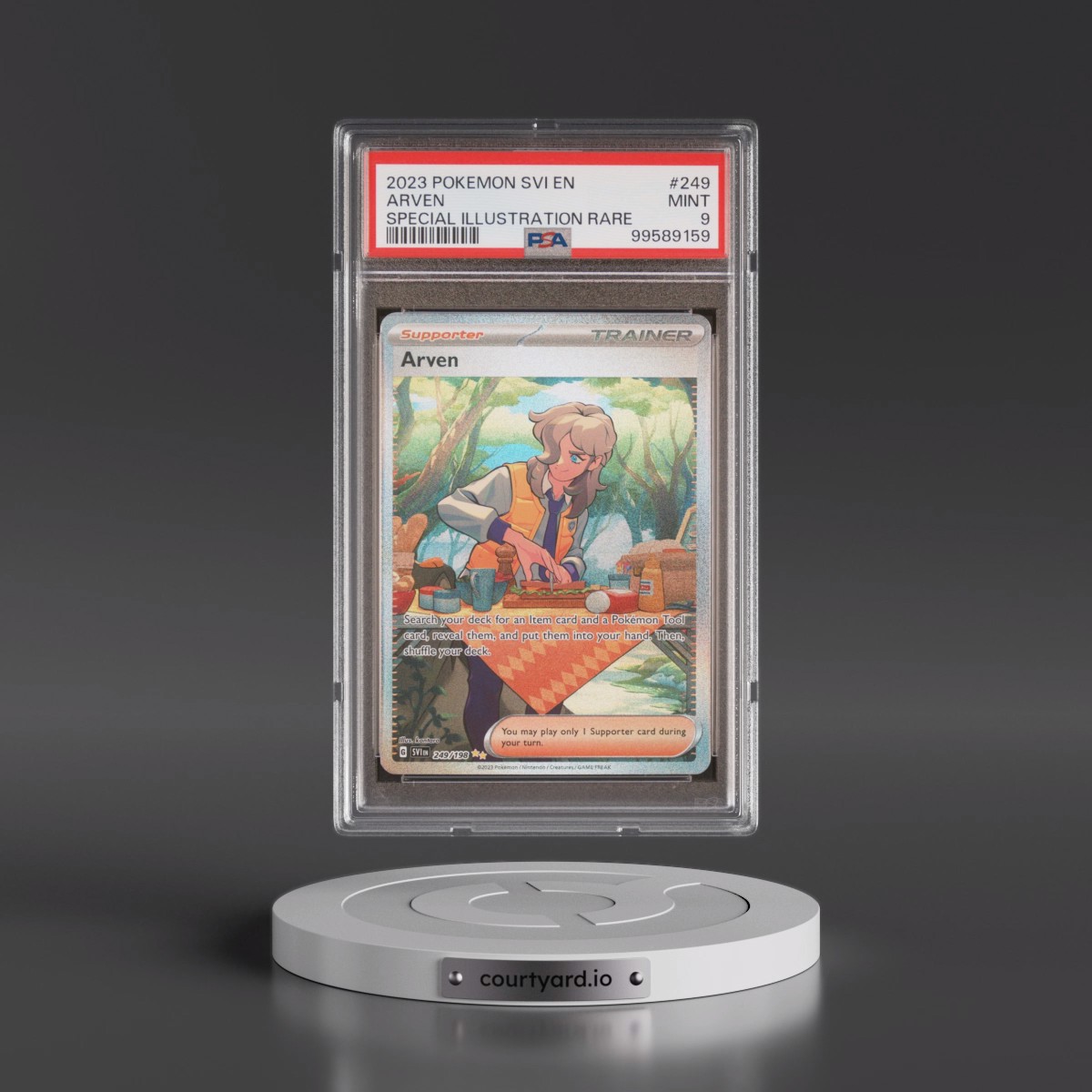 2023 Pokémon Svi EN-Scarlet & Violet #249 Arven - Special Illustration Rare (PSA 9 MINT)