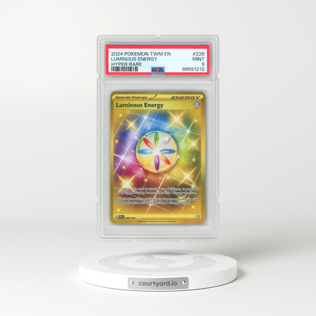 2024 Pokémon Twm EN-Twilight Masquerade #226 Luminous Energy - Hyper Rare (PSA 9 MINT)