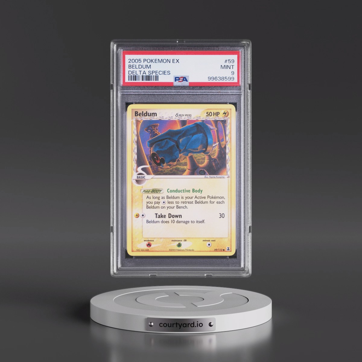 2005 Pokémon EX Delta Species #59 Beldum (PSA 9 MINT)