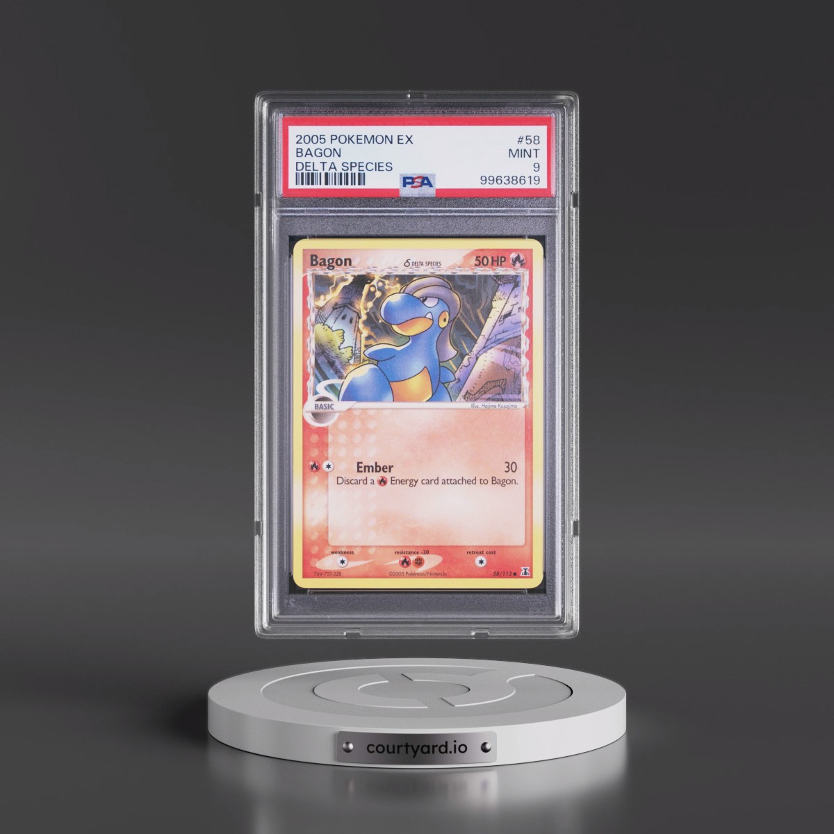 2005 Pokémon EX Delta Species #58 Bagon (PSA 9 MINT)