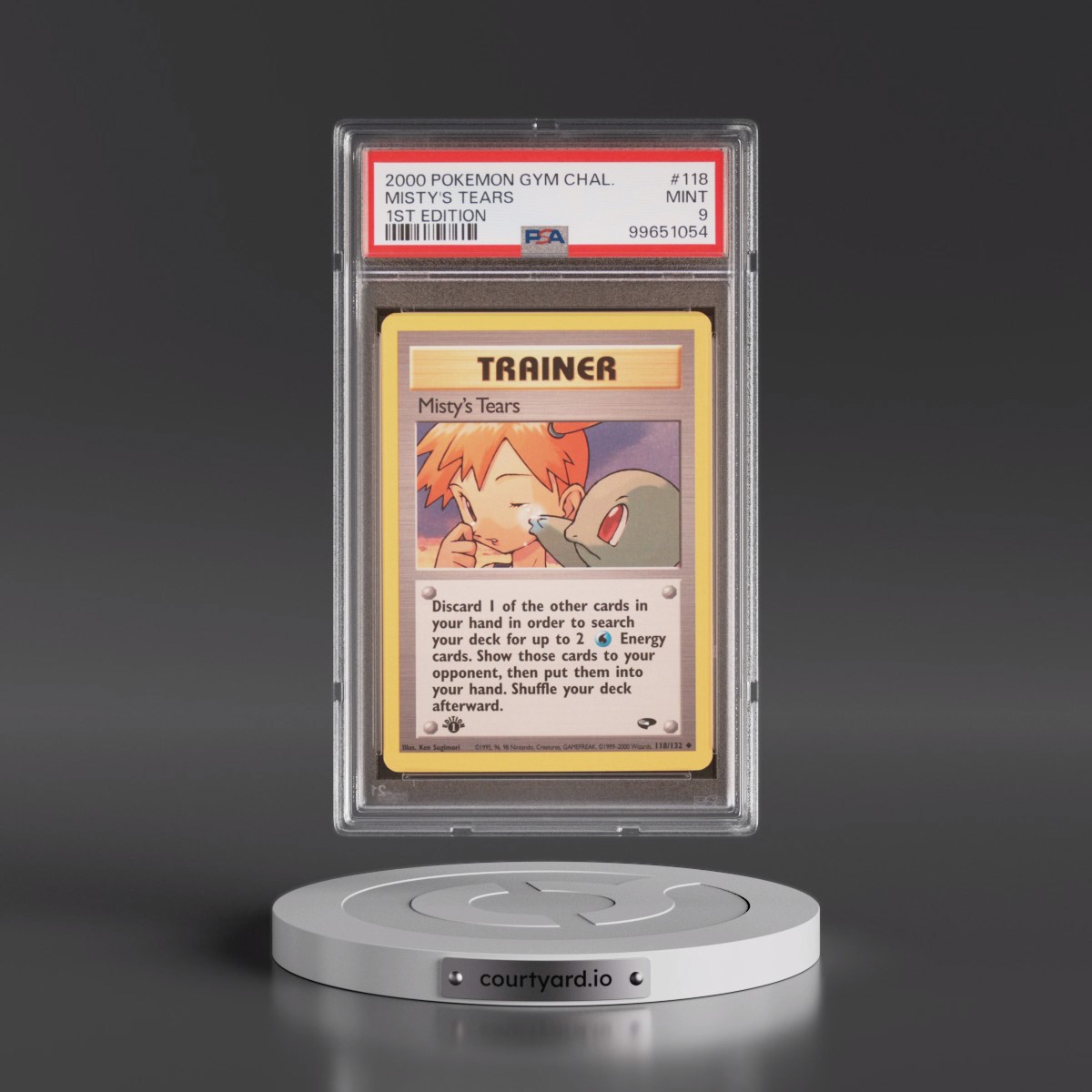 2000 Pokémon Gym Challenge #118 Misty's Tears - 1st Edition (PSA 9 MINT)