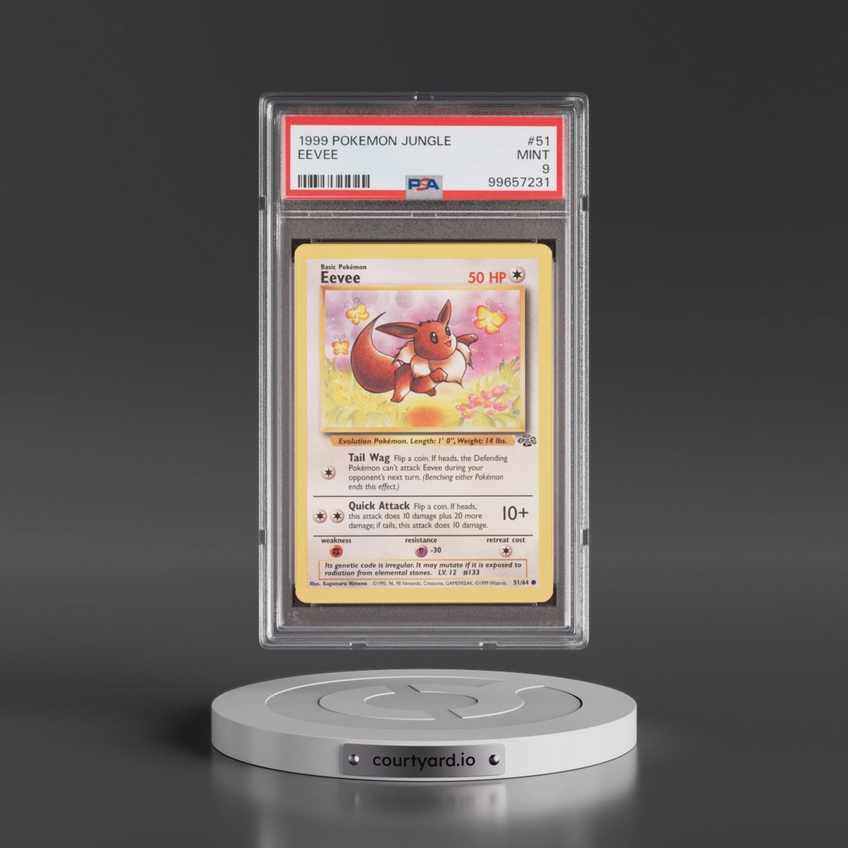 1999 Pokémon Jungle #51 Eevee (PSA 9 MINT)