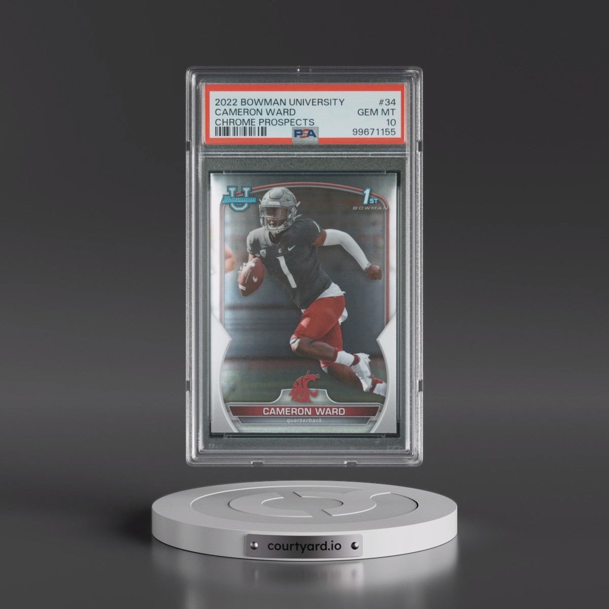 2022 Bowman University Chrome Prospects #34 Cameron Ward (PSA 10 GEM MINT)