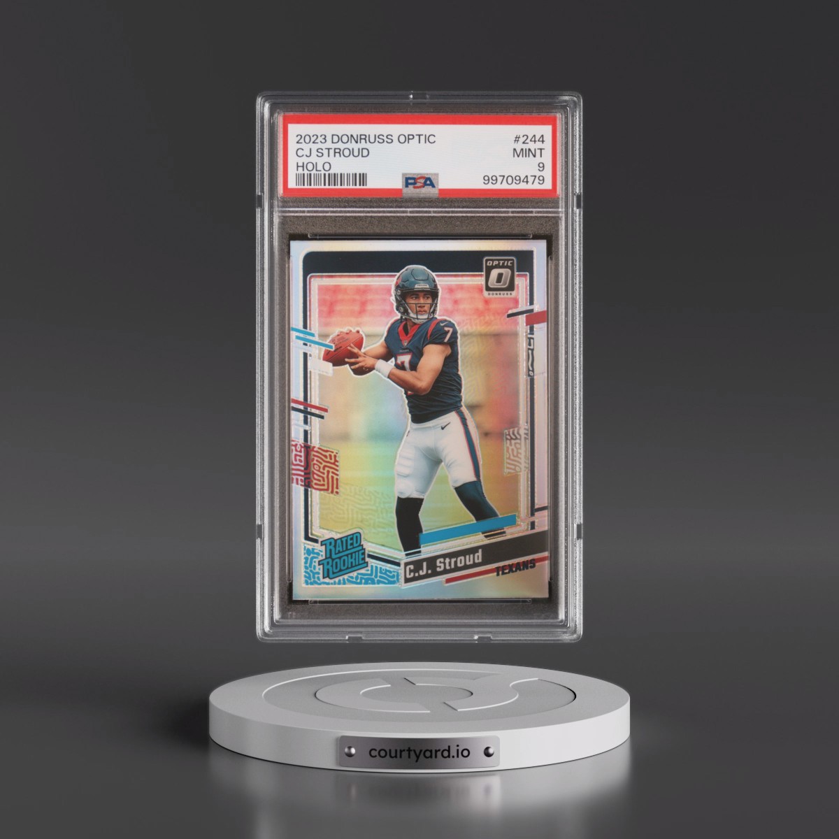 2023 Panini Donruss Optic CJ Stroud - Holo #244 PSA 9