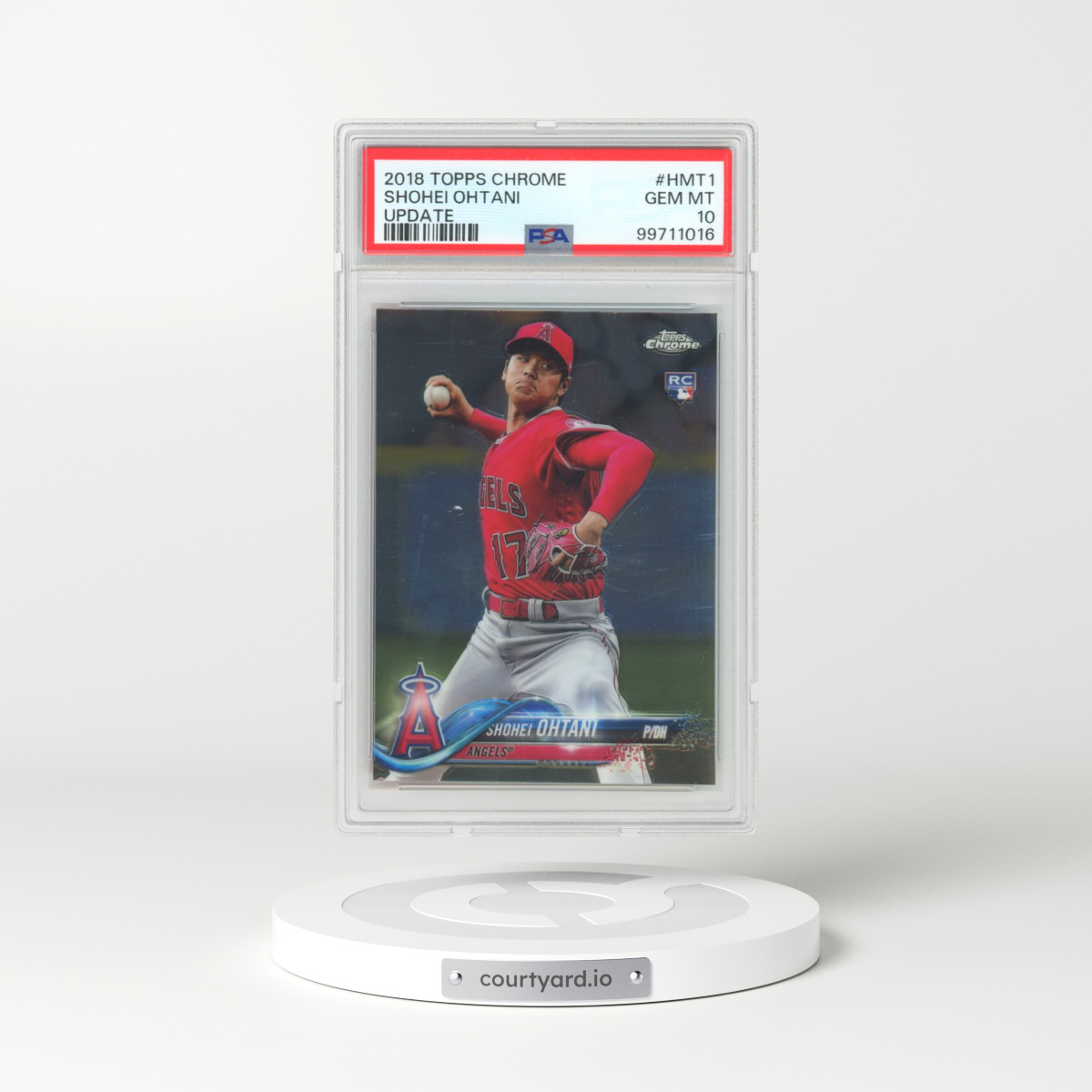 2018 Topps Chrome Update #HMT1 Shohei Ohtani (PSA 10 GEM MINT)