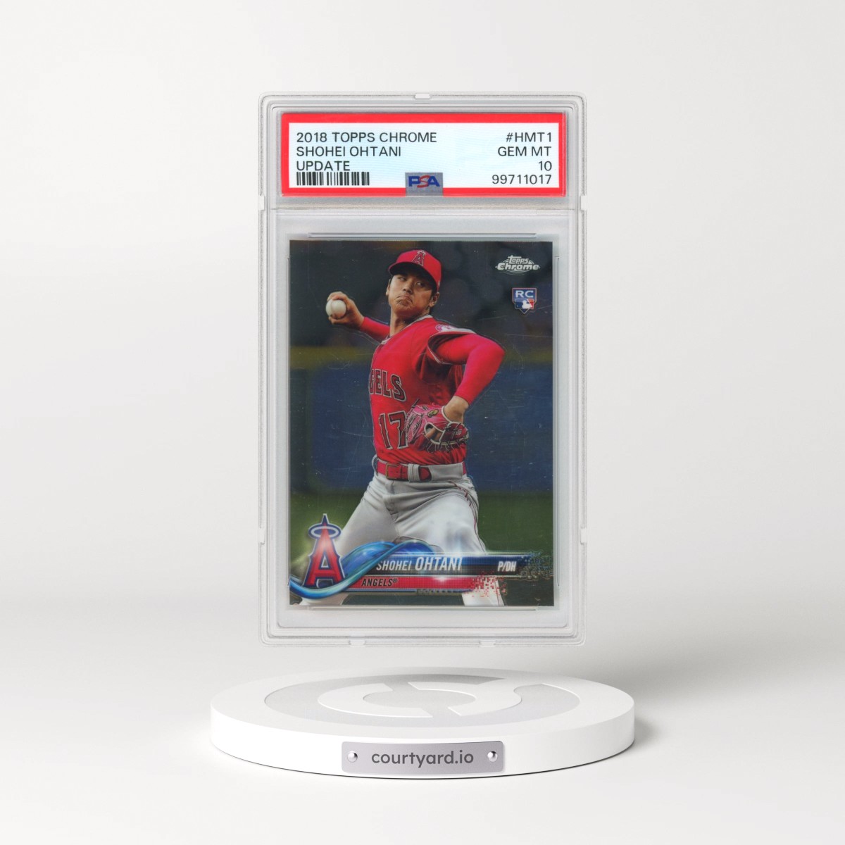 2018 Topps Chrome Update #HMT1 Shohei Ohtani (PSA 10 GEM MINT)