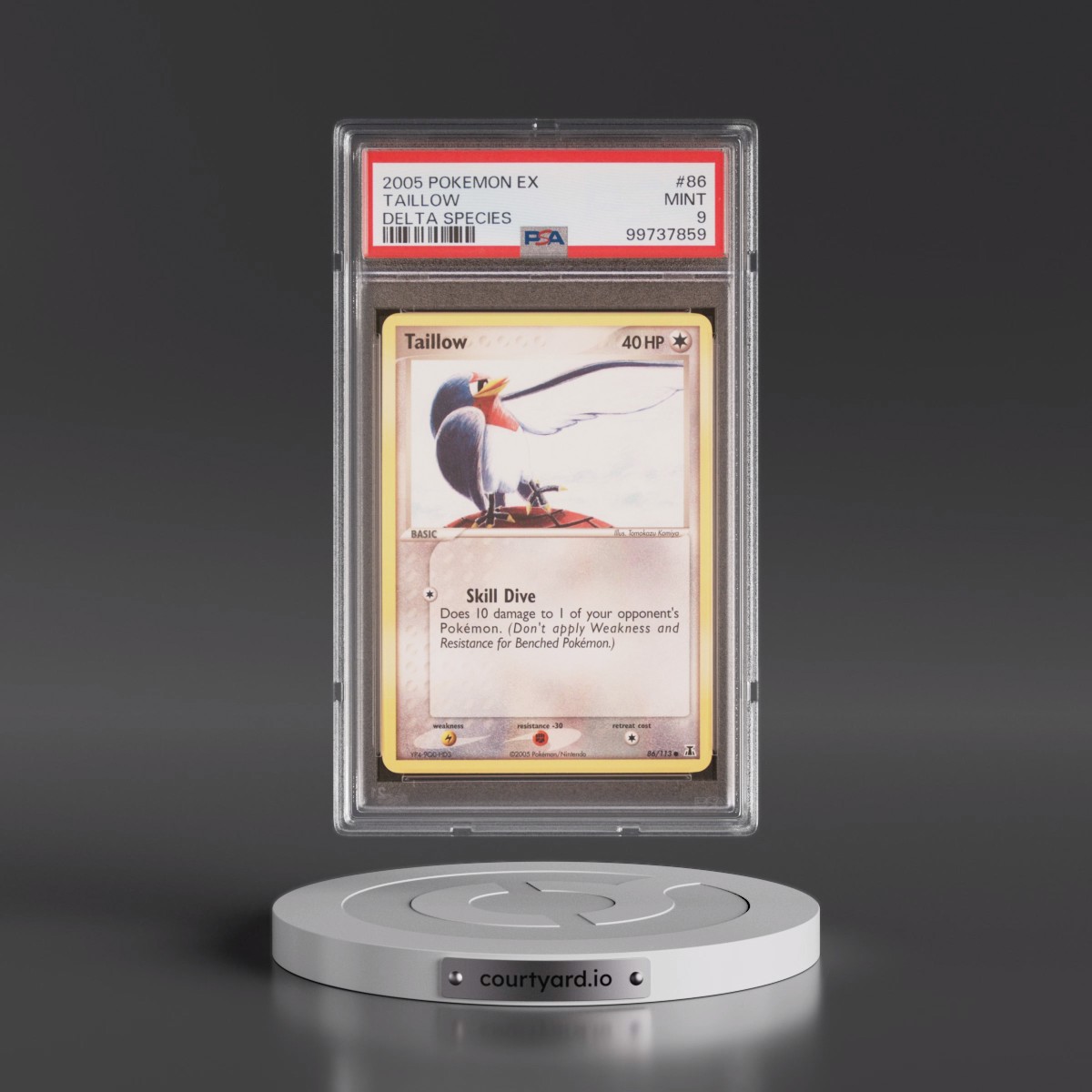 2005 Pokémon EX Delta Species #86 Taillow (PSA 9 MINT)