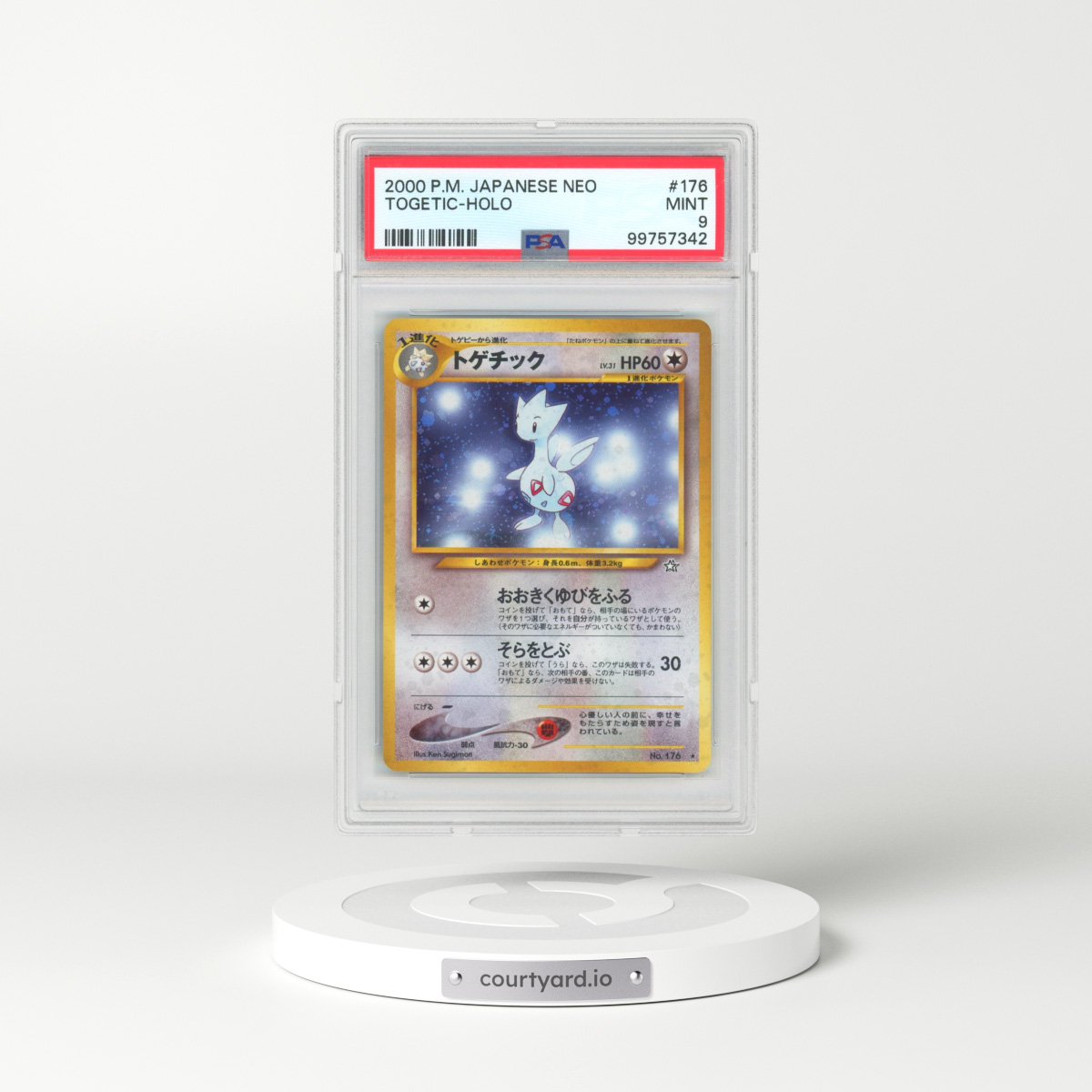 2000 Pokémon Neo #176 Togetic - Holo (PSA 9 MINT)