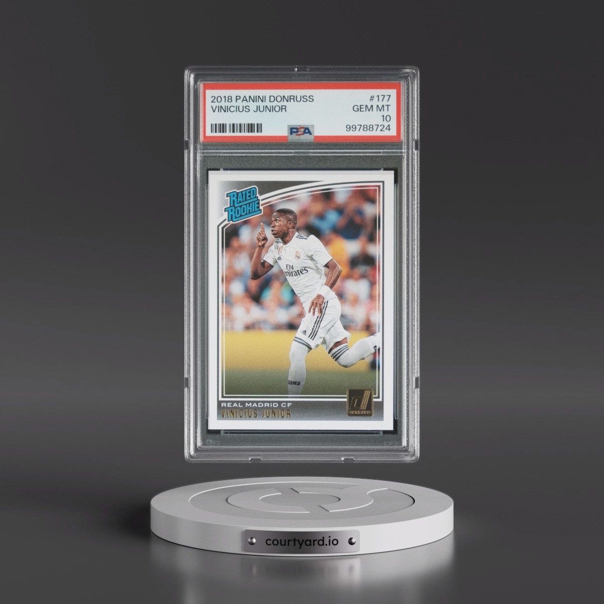 2018 Panini Donruss #177 Vinicius Junior (PSA 10 GEM MINT)