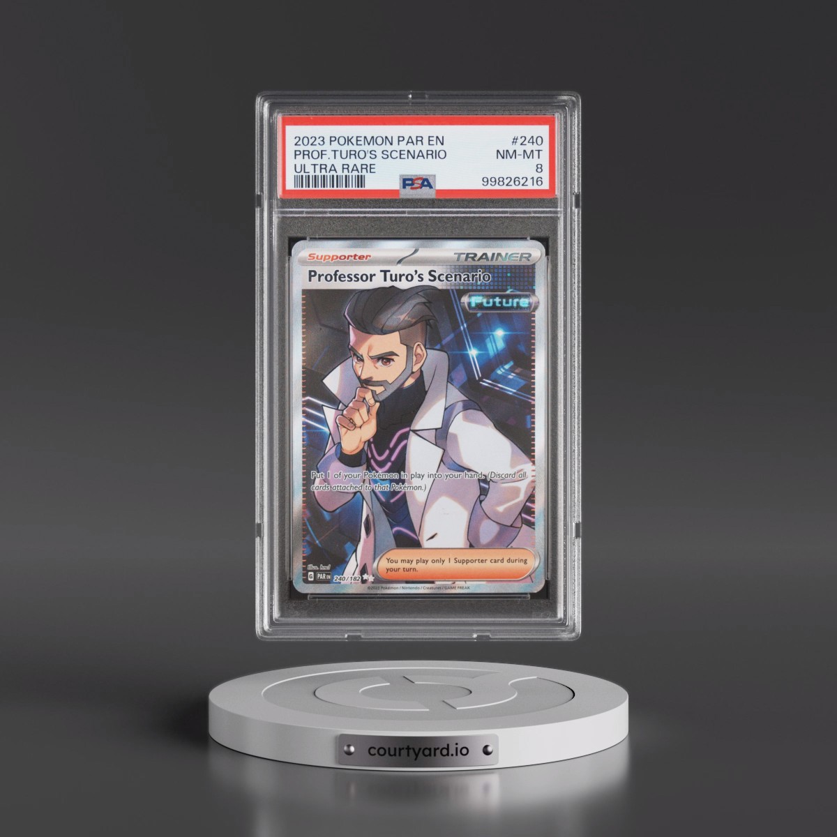 2023 Pokémon Par EN-Paradox Rift #240 Professor Turo's Scenario - Ultra Rare (PSA 8 NM-MT)