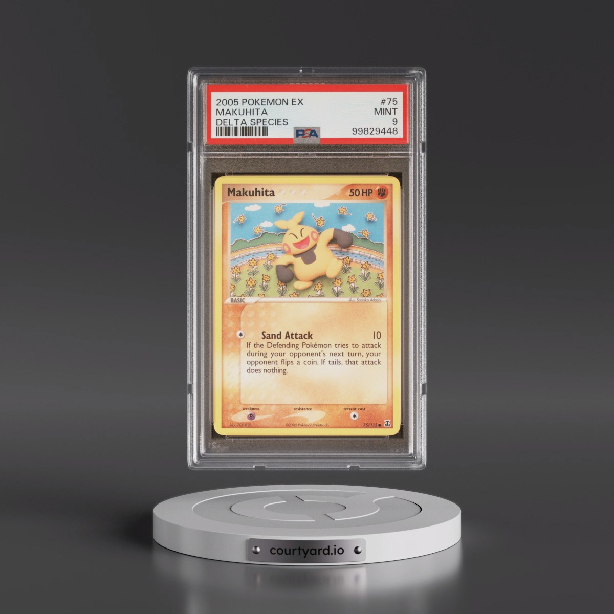 2005 Pokémon EX Delta Species #75 Makuhita (PSA 9 MINT)