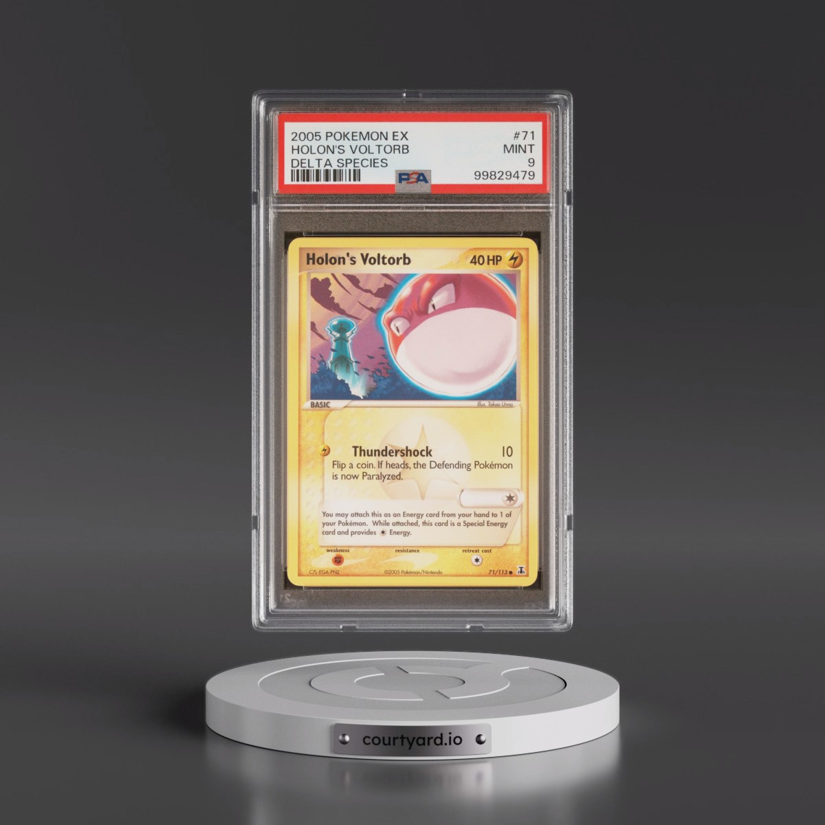 2005 Pokémon EX Delta Species #71 Holon's Voltorb (PSA 9 MINT)