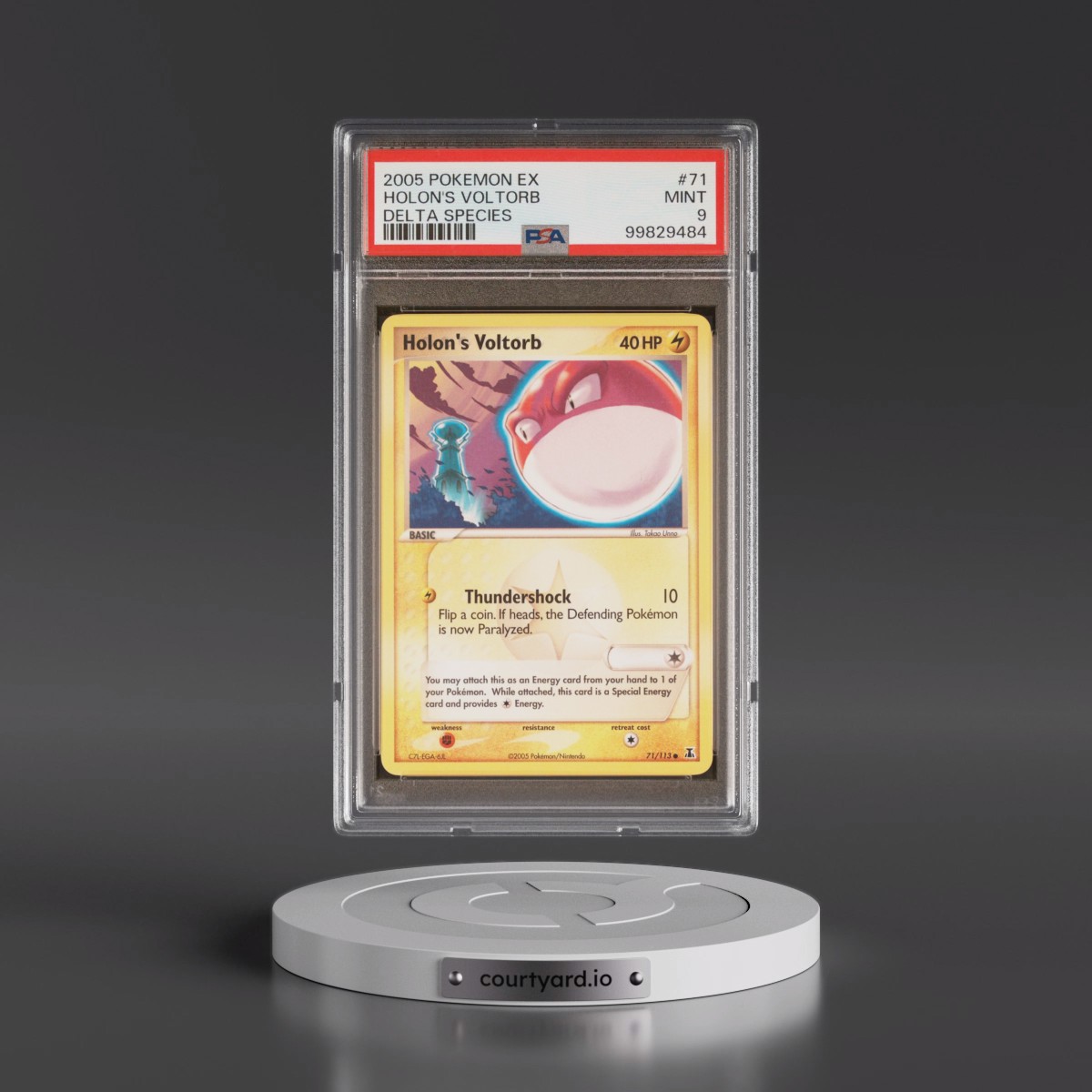 2005 Pokémon EX Delta Species #71 Holon's Voltorb (PSA 9 MINT)