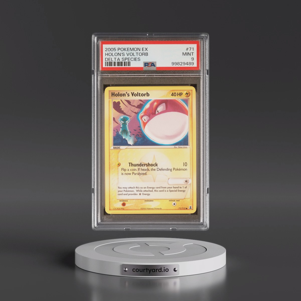 2005 Pokémon EX Delta Species #71 Holon's Voltorb (PSA 9 MINT)