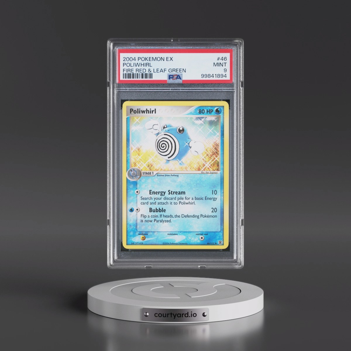 2004 Pokémon EX Fire Red & Leaf Green #46 Poliwhirl (PSA 9 MINT)