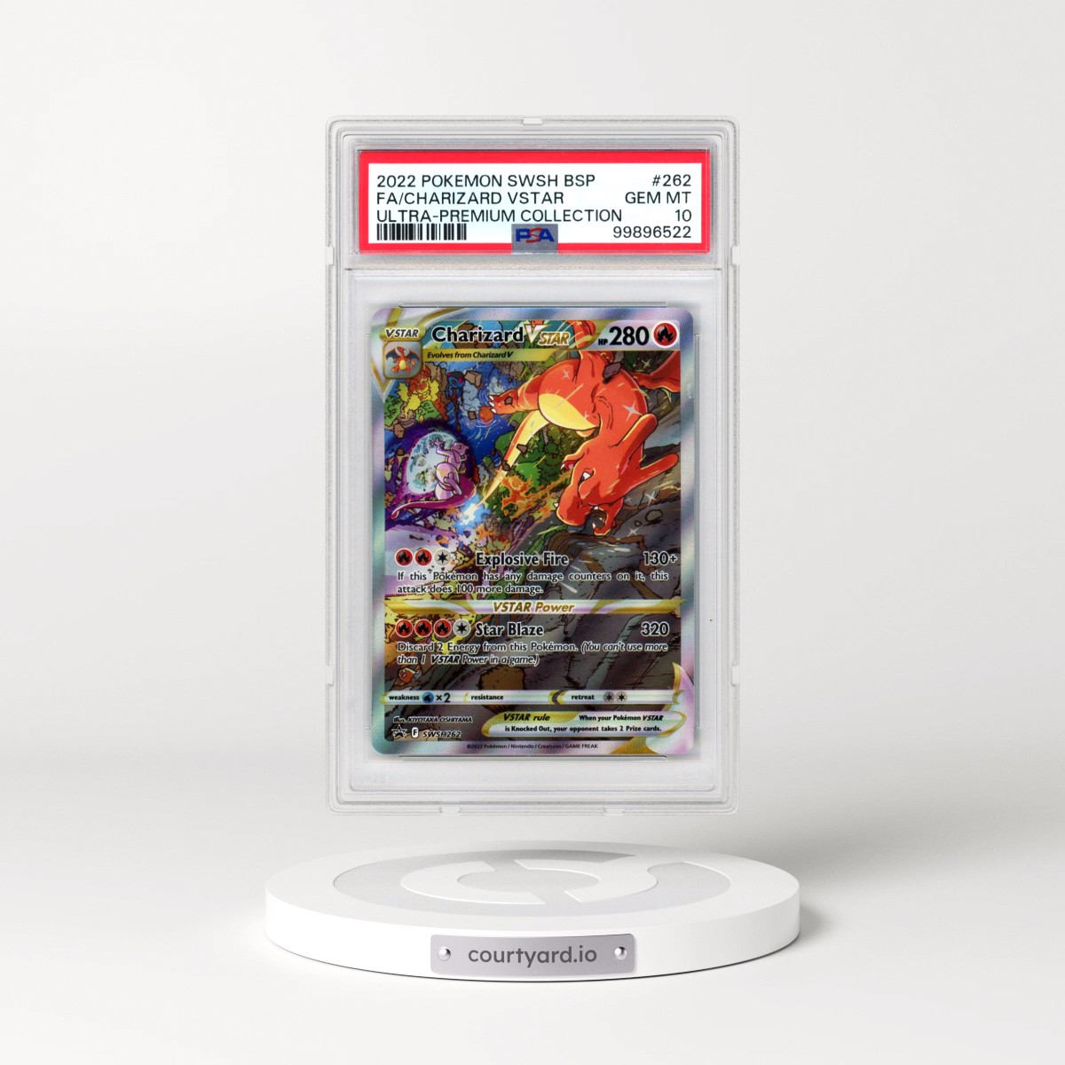 2022 Pokémon Swsh Black Star Promo #262 Charizard Vstar - Full Art Sword & Shield Ultra-Premium Collection-Charizard (PSA 10 GEM MINT)