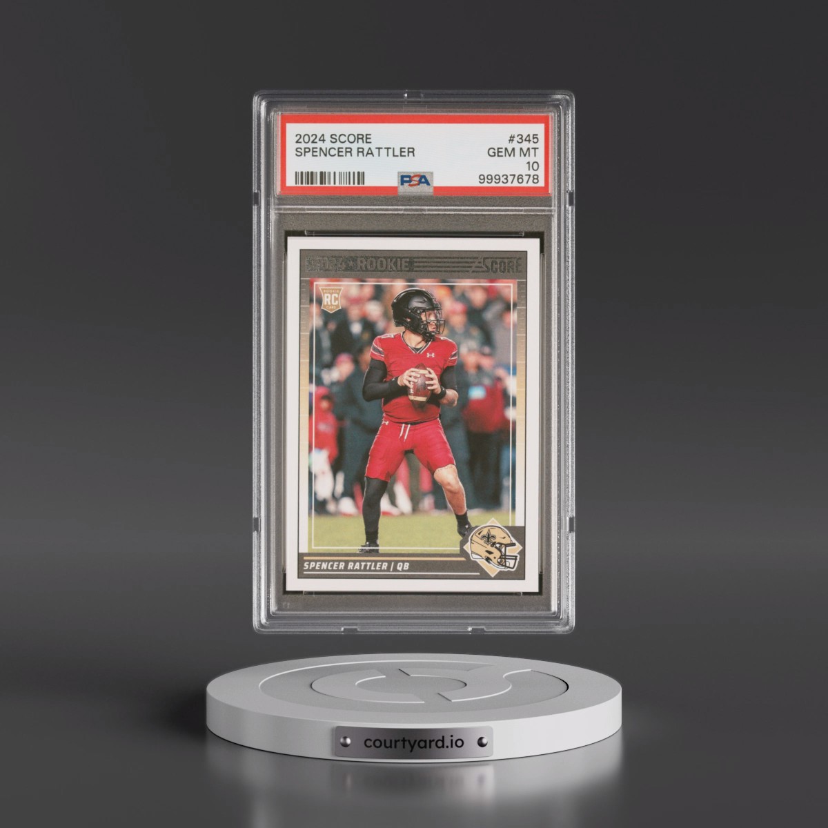 2024 Panini Score Spencer Rattler #345 PSA 10